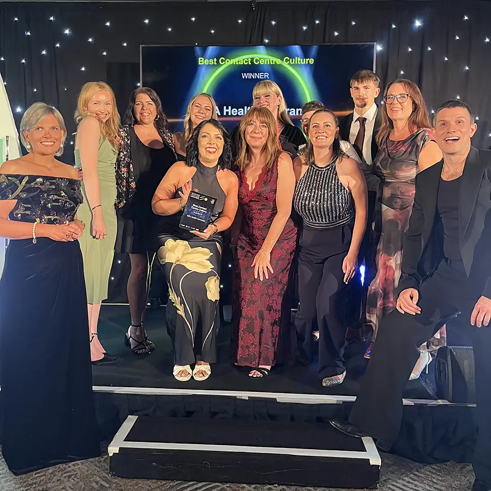 WPA team posing with award at the awards ceremony