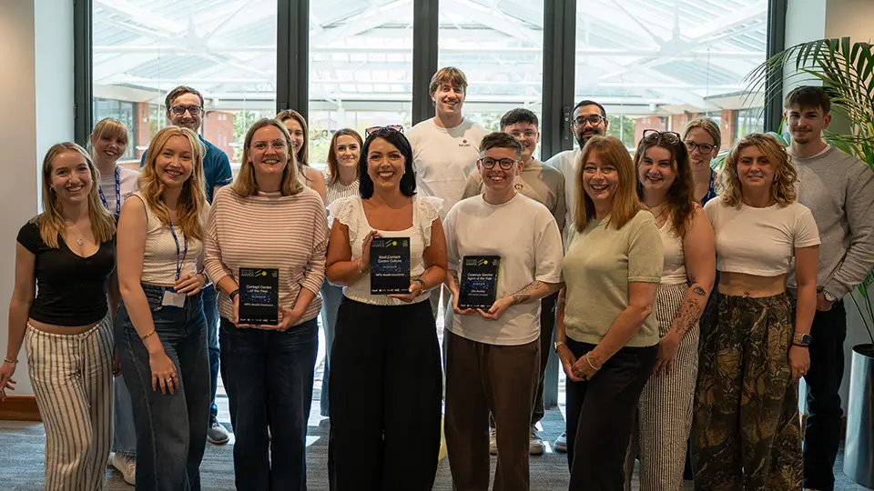 WPA team posing with awards
